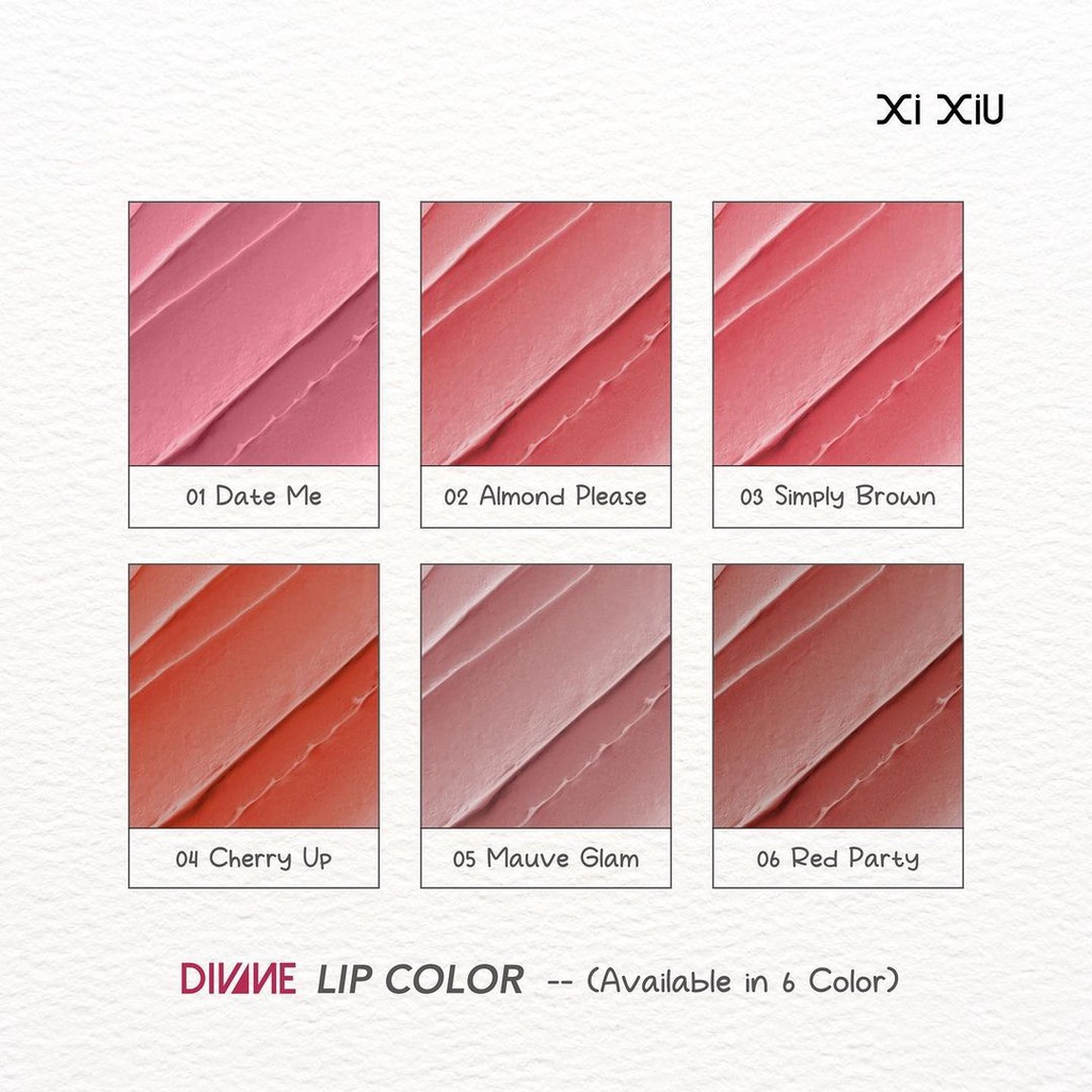 XI XIU DIVINE LIP COLOR // KOSMETIK BIBIR XI XIU // BPOM