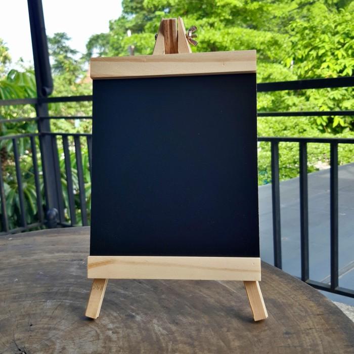 

Papan tulis kapur mini black board dengan stand bracket