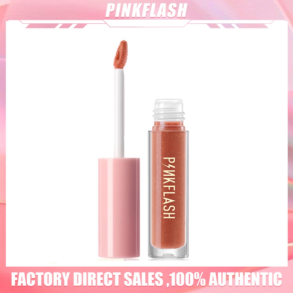 PINKFLASH OhMyGloss Lip Gloss Gliter High Moisturising Plumpmax Shimmer 1Piece Jaga Agar Tetap Terlumasi Lasting Glossy