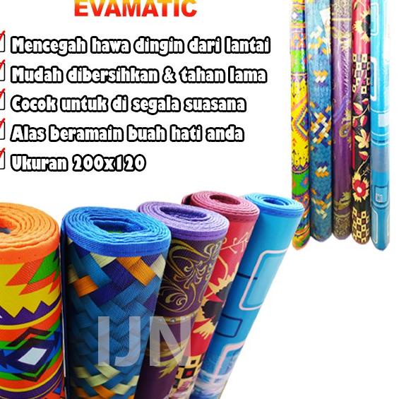 ☑ Evamatic Tikar Playmat Karpet Spons Alas Lantai Plastik Matras Bayi Playmate Anti Air Murah ▲