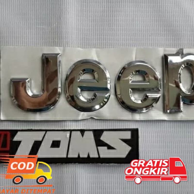 Emblem Logo Jeep Big Chrome Krom Wrangler Rubicon Taft Feroza Katana