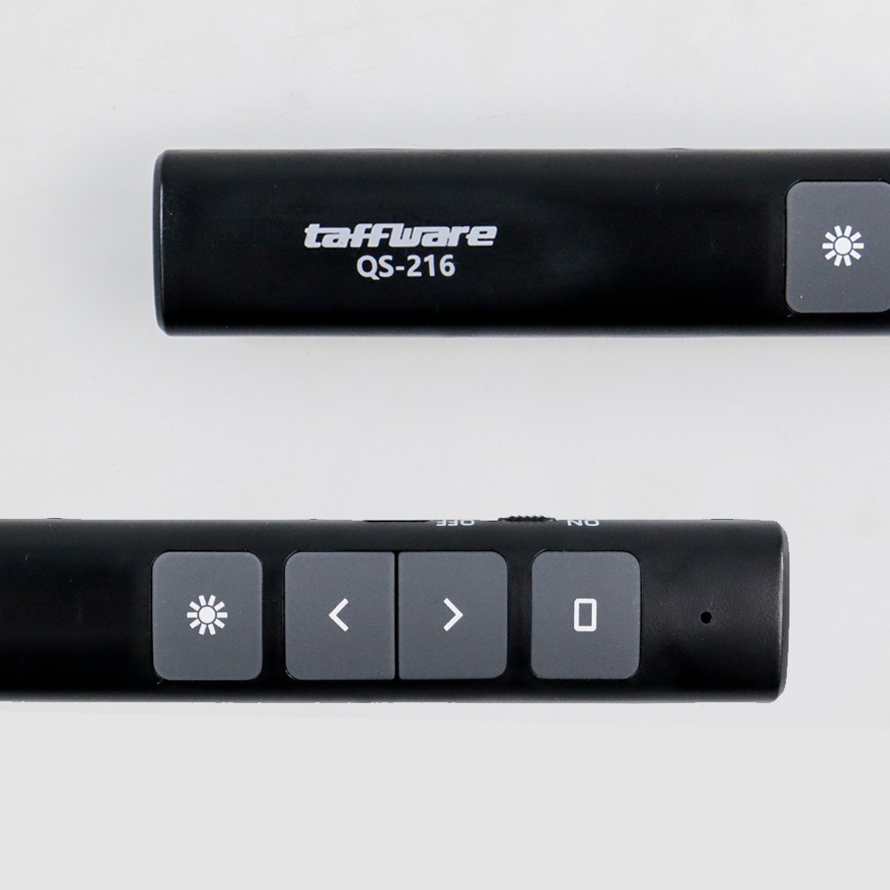GV8 Taffware Laser Pointer Presentasi Pen Remote Wireless 200 Meter 2.4ghz Qs-216 Black Or-i
