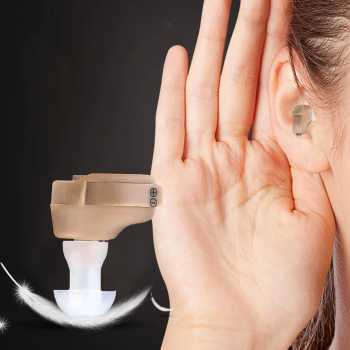 Alat Bantu Dengar Pendengaran Telinga Tuli Orang Tua Lansia In Ear Hearing Aid Tanpa Kabel / Earphone Pendengaran Pengeras Suara Telinga Mini Kecil Alat Bantu Dengar Telinga Kuping Original / Earbud Alat Penguat Dengar Kuping Jelas Keras Tajam Hearing Aid