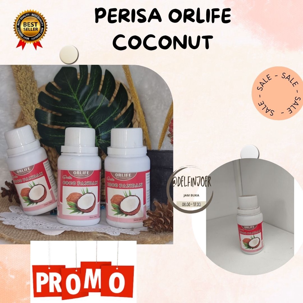 

❤ Perisa Orlife Coco Pandan atau Perisa pasta Cocopandan Orlife || Orlife Cocopanda 100 gram || Banyak varian || Perisa Orlife Coco Pandan atau Perisa pasta Cocopandan Orlife 100gr