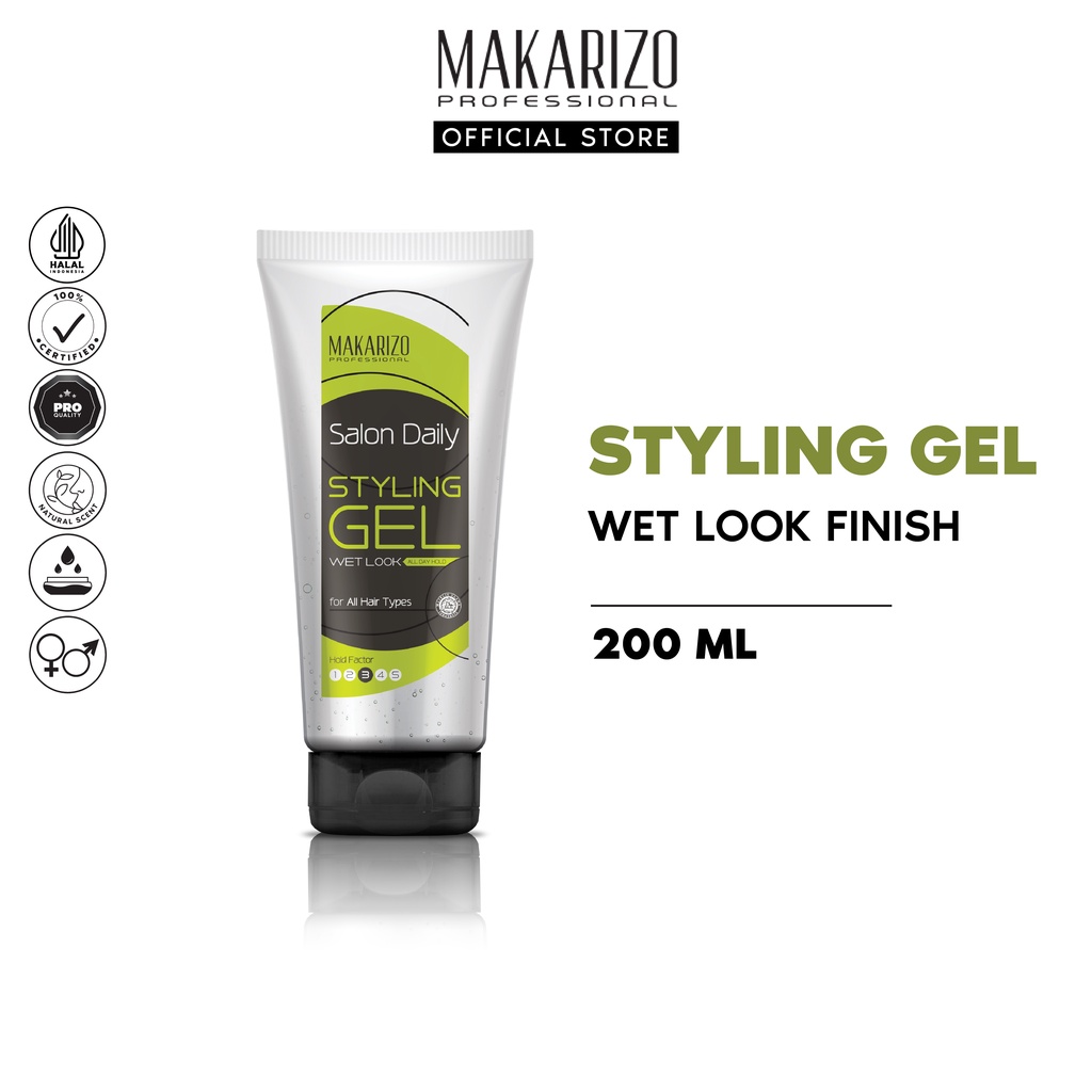 OrElanHair- Makarizo Professional Salon Daily Styling Gel Tube 200 mL / Men's Hair Styling Waterbase