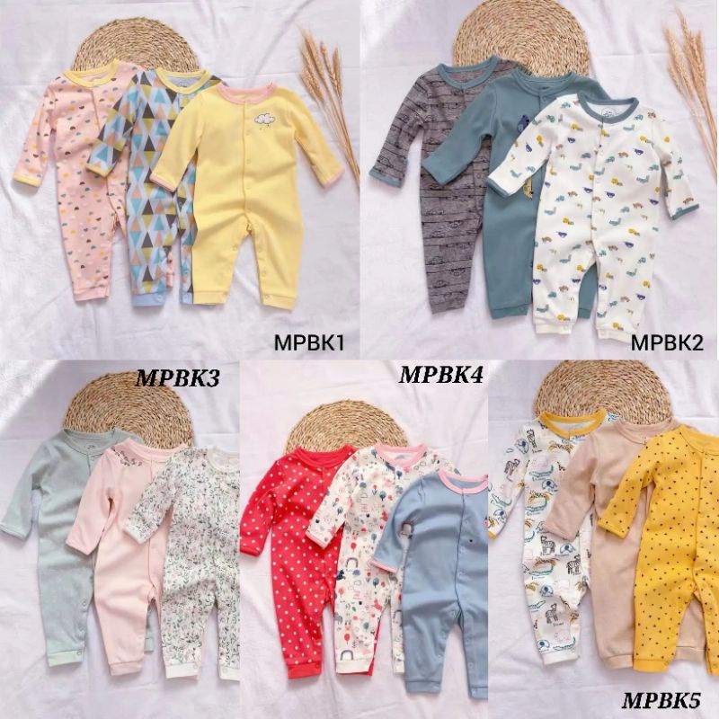 [ 2814 ]MAMAS & PAPAS SLEEP SUIT BUKA KAKI MOTIF GIRL