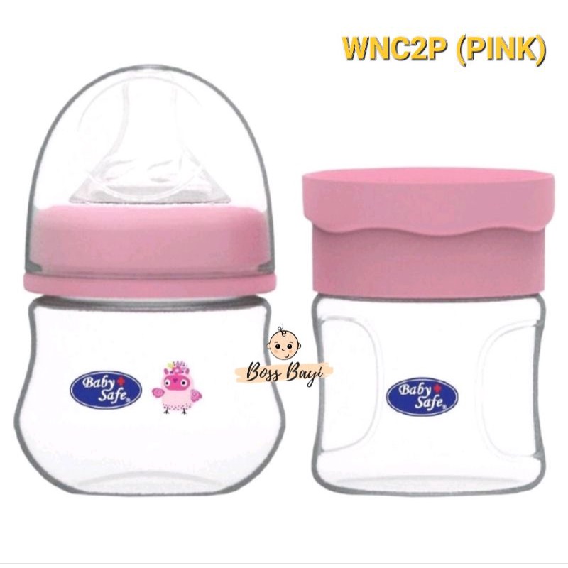 BABY SAFE - Bottle  Wide Neck + Container WNC2B / WNC2P /WNC2G (Botol Dot Bayi + Wadah Makanan)