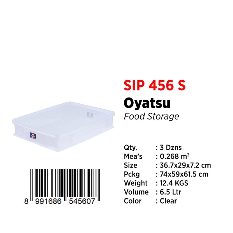 SHINPO TEMPAT BOX DONAT OYATSU SHINPO  SIP 456 L / SHIP 456 S