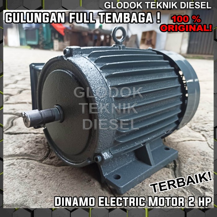 DINAMO MOTOR 2 HP JIAYU TAIWAN 2 & 4 POLE 1 PHASE FULL TEMBAGA ORI - SUPERIOR2800RPM