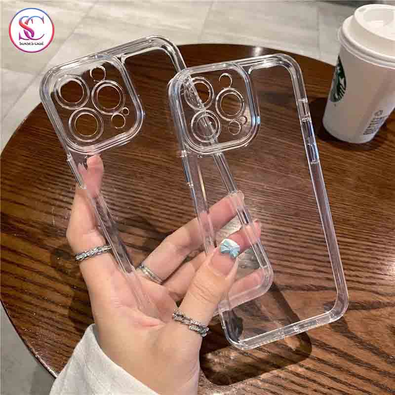 CASE CRYSTAL CLEAR FOR IPHONE 7 8 6 PLUS 7 PLUS 8 PLUS XR X XS 11 11 PRO 12 12 PRO MAX 13 PRO 13 PRO MAX SOFTCASE POLOS -