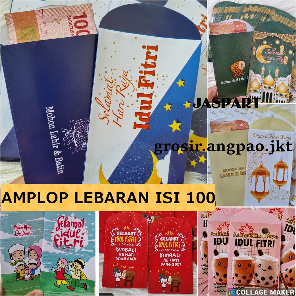 

AMPLOP LEBARAN IDUL FITRI KEMASAN ISI 100 LEMBAR ANGPAO LEBARAN IDUL FITRI MURAH READY STOCK