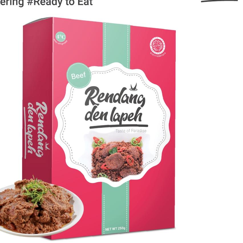 

♂ Rendang Daging Rendang Den Lapeh 250 gr Rendang Padang Kemasan Murah ✫