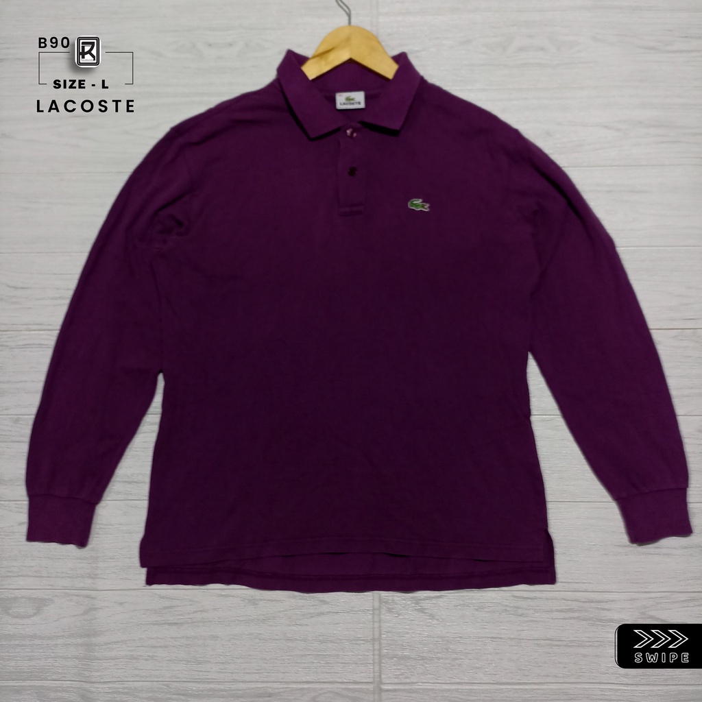 B90 - POLO SHIRT - LACOSTE Bekas/Second/Salur/Rugby