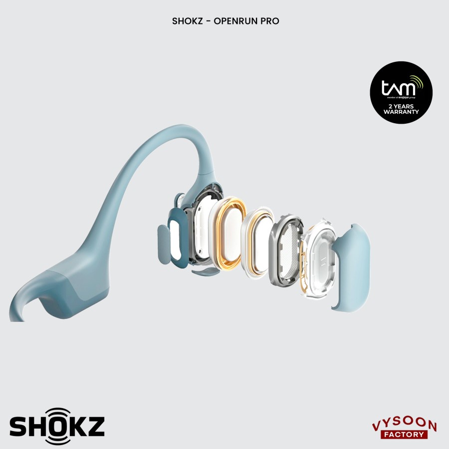 Shokz OpenRun Pro - Premium Bone Conduction Open Ear Sport Headphones