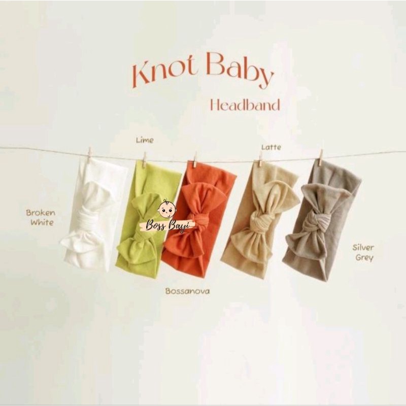 LITTLE PRENSES - Knot HeadBand / Bando / Bandana Bayi Anak Perempuan