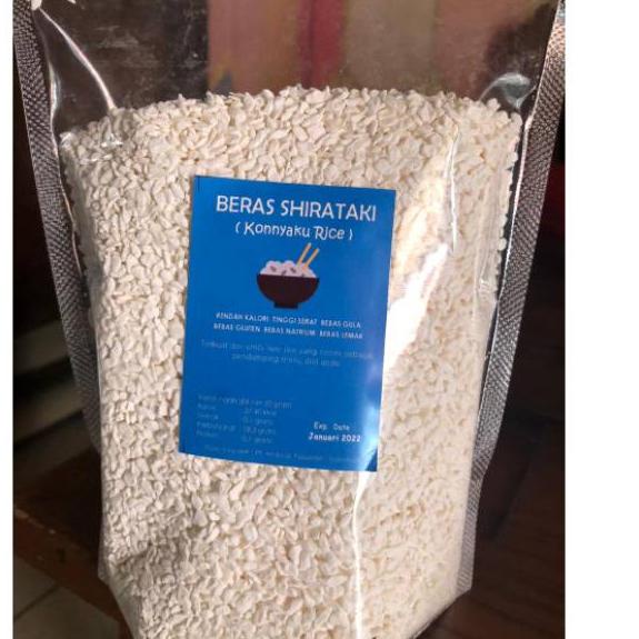 

♡ Beras shirataki 500gram /konyaku rice 500gram ➨