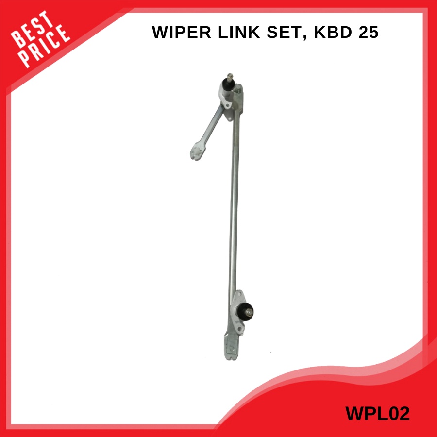 Wiper Link Set Chevrolet Luv KBD 25 Bahan Besi Plat Warna Silver sesuai gambar Wiper Link Set Chevro