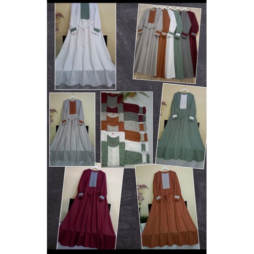 GAMIS KATUN MADINA KOMBINASI LD 110