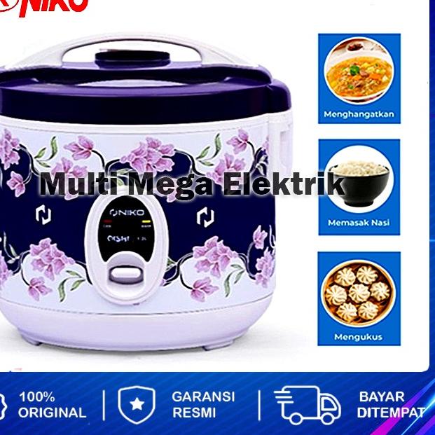 ▲ MAGIC COM RICE COOKER NIKO OISHI BATIK / TD 1.2 LITER MEJIKOM MAGICCOM MAGICOM MEGICOM MEJIKOM 1.2