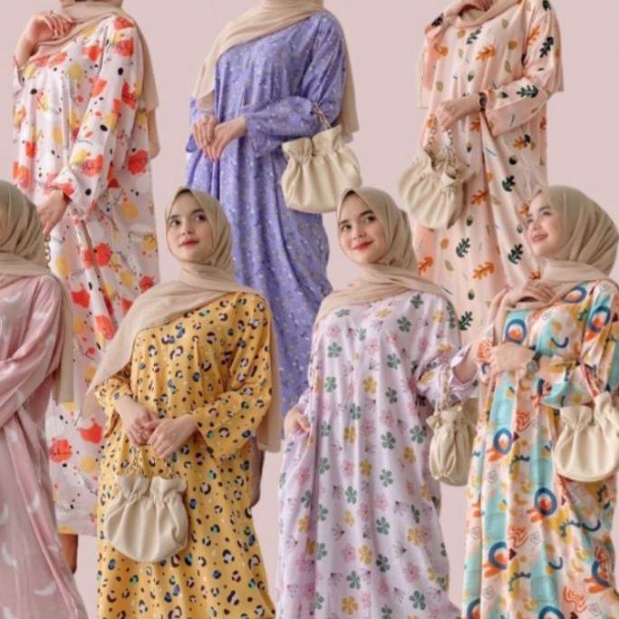 ✩ COD DASTER GAMIS RAYON VISCOSE LENGAN PANJANG JUMBO LD 120 ♣