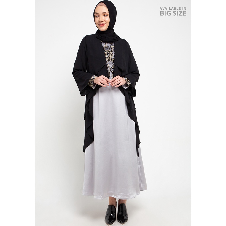 Gamis Cardinal Original Femme - Long Kerah bulat Islami Traveling Anggun 100% Ori Poliester Wanita G