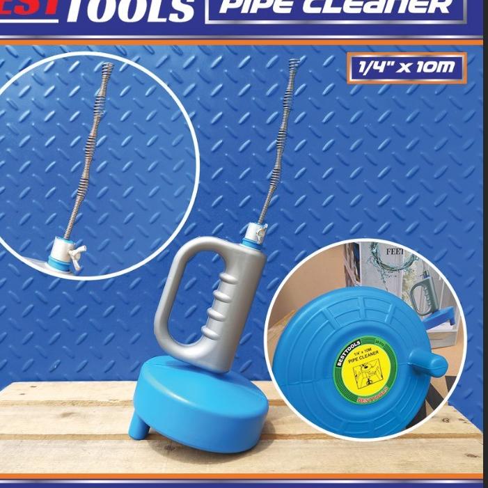 ➬ Pipe cleaner 10m kabel sling saluran air macet mampet BESTTOOLS PCM010 alat pembersih pipa drain ☞