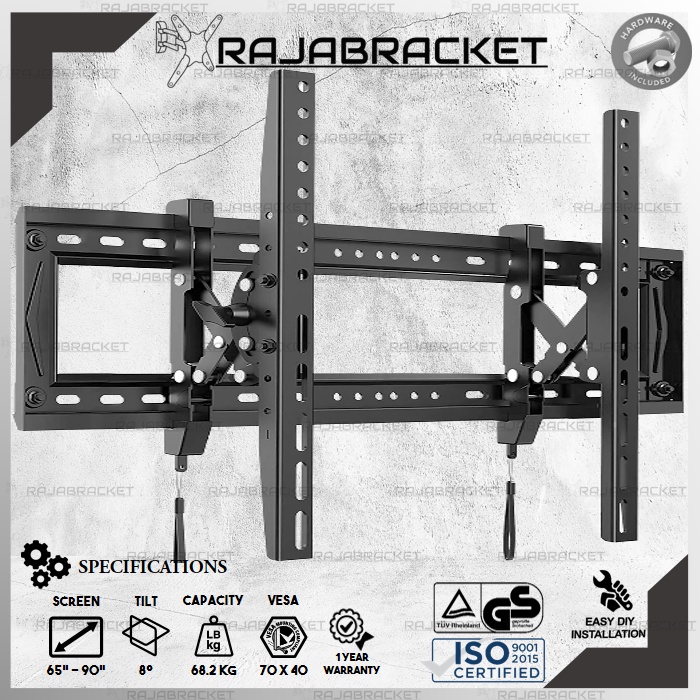 BRACKET BREKET BRAKET TV 65 70 75 80 85 90 INCH, MAJU MUNDUR NUNDUK DANGAK UNIVERSAL