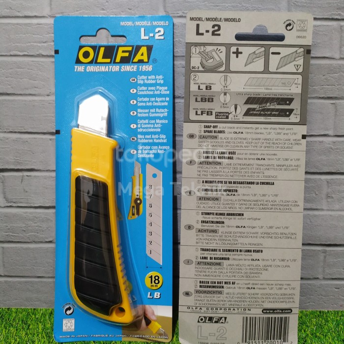 

Cutter Pisau Cutter 18Mm Snap-Off Blade Cutter L-2 Olfa