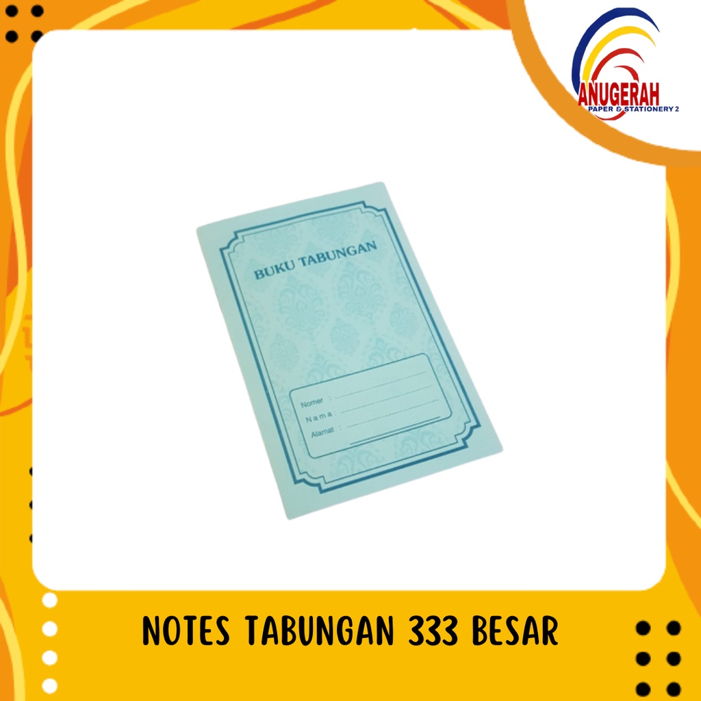 

NOTES TABUNGAN 333 BESAR (PCS)