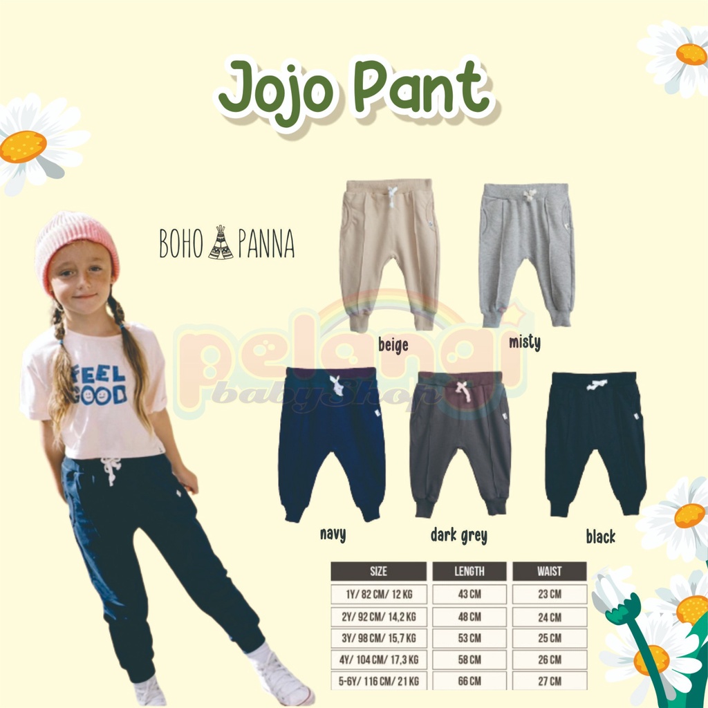 BOHOPANNA | BOHO | BOHO PANNA JOJO PANT | CELANA BAYI | CELANA ANAK | CELANA ANAK LAKI LAKI | CELANA ANAK PEREMPUAN