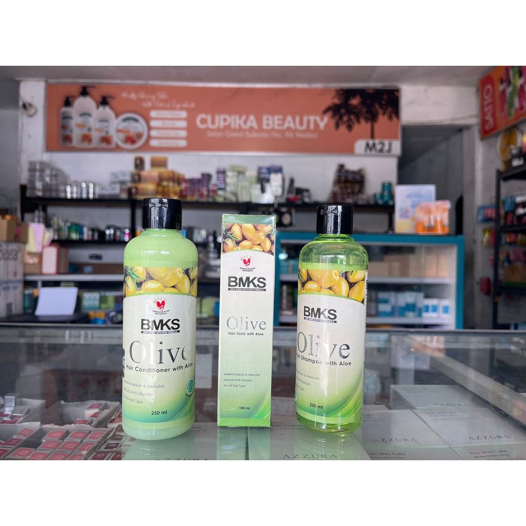 olive series / bmks olive // Rambut Shampo + Tonic + Kondisioner Ampuh Menumbuhkan Menebalkan | BMKS Olive