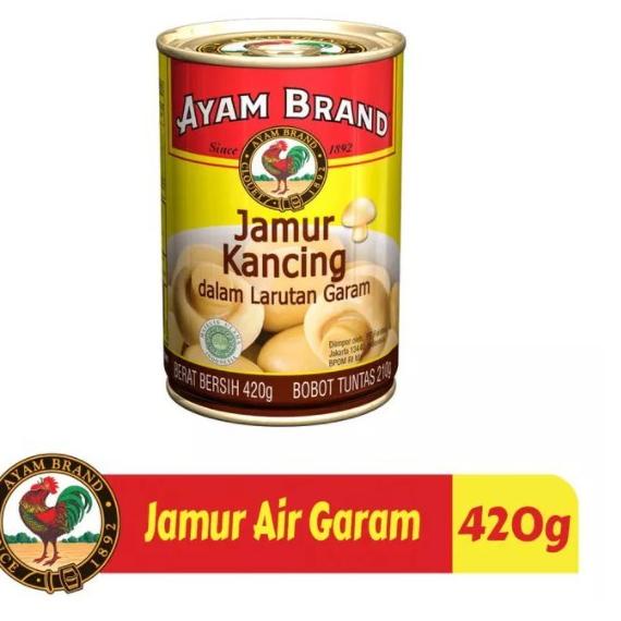 

Cuma disini6c6Bq Ayam Brand - Jamur Kaleng Kancing Air Garam Mushroom 420gr