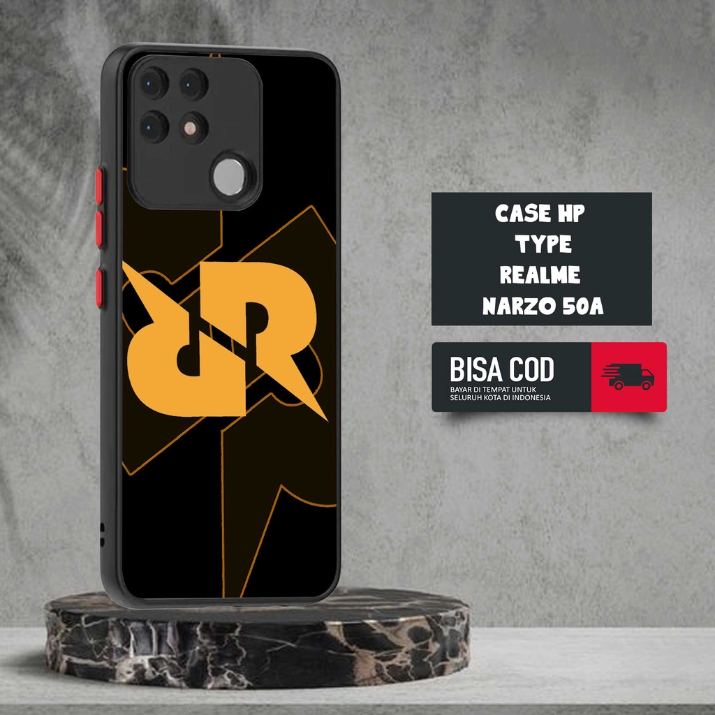 CASE REALME NARZO 50A MOTIF [RRQ GAMERS] TERLARIS CASING REALME NARZO 50A BARU SOFTCASE DOVE MATTE F