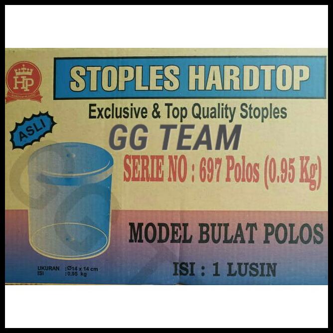 

Toples Hardtop 697 Bulat Tinggi Polos / Kembang (950Gr)