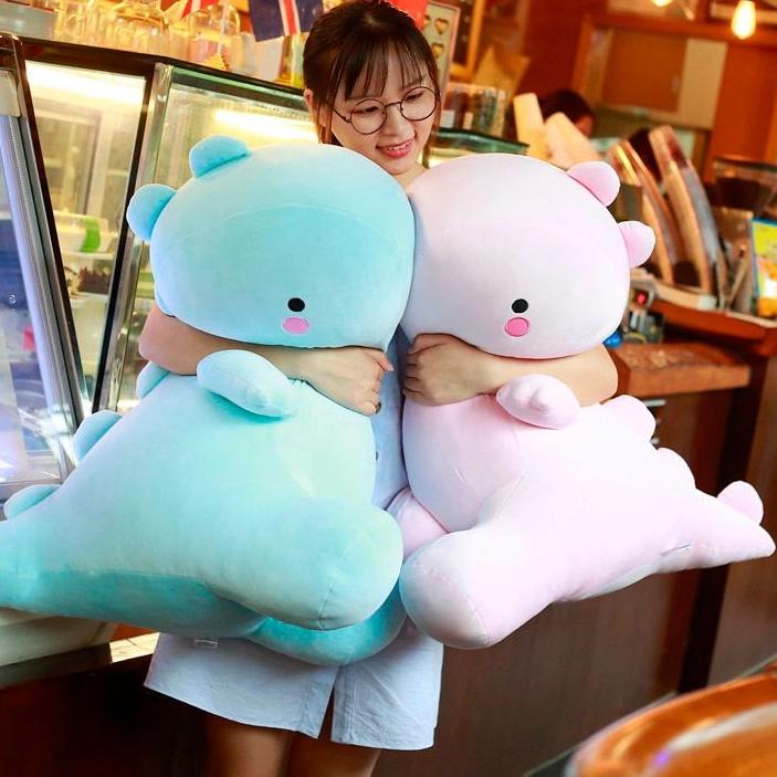 ❇ Mainan Boneka Dinosaurus Lucu Imut Terbaru Bahan Plush Lembut Untuk Hadiah Anak Couple Pasangan ✫