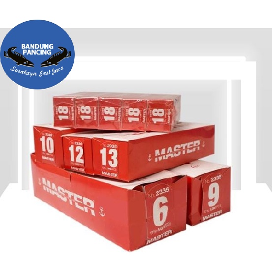 MATA KAIL MASTER 2335 FISH HOOKS NO.1-5 BRAND ANCHOR KOREA