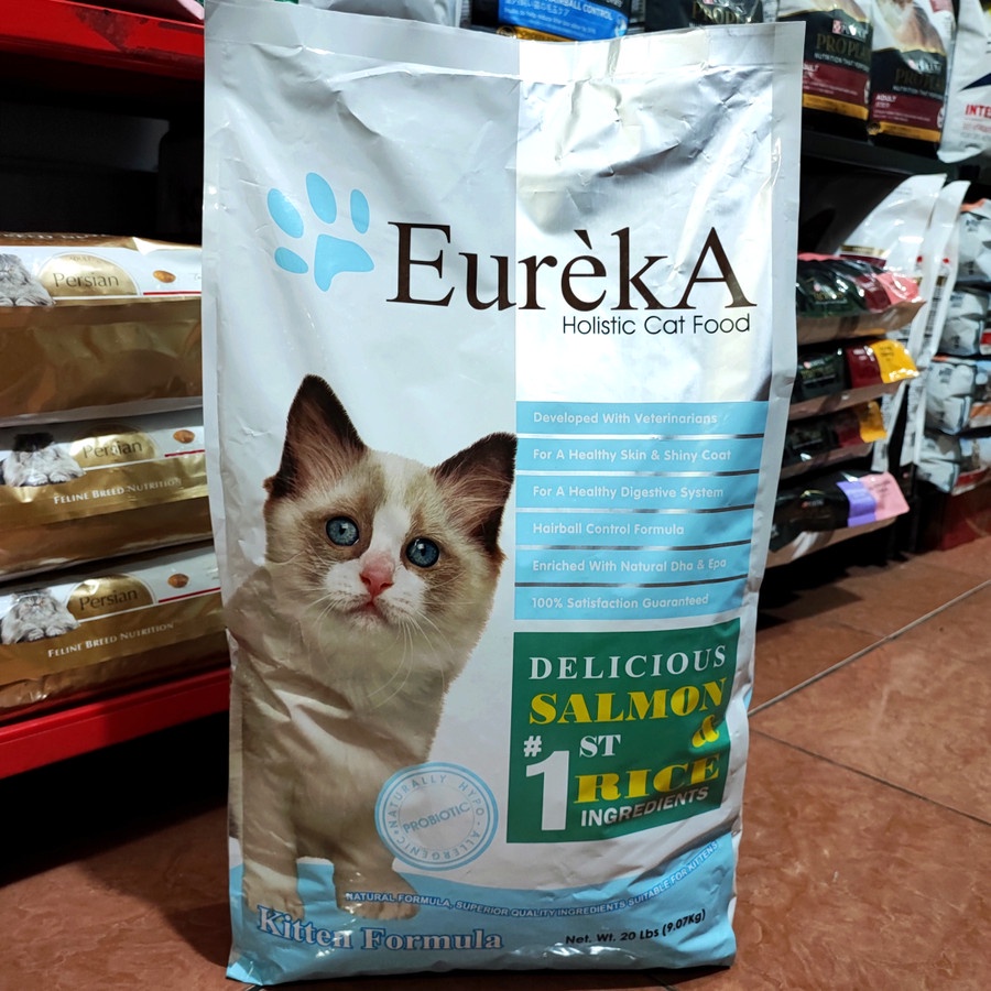 Eureka Kitten Salmon &amp; Rice 9.07kg - Makanan Kucing via Kargo