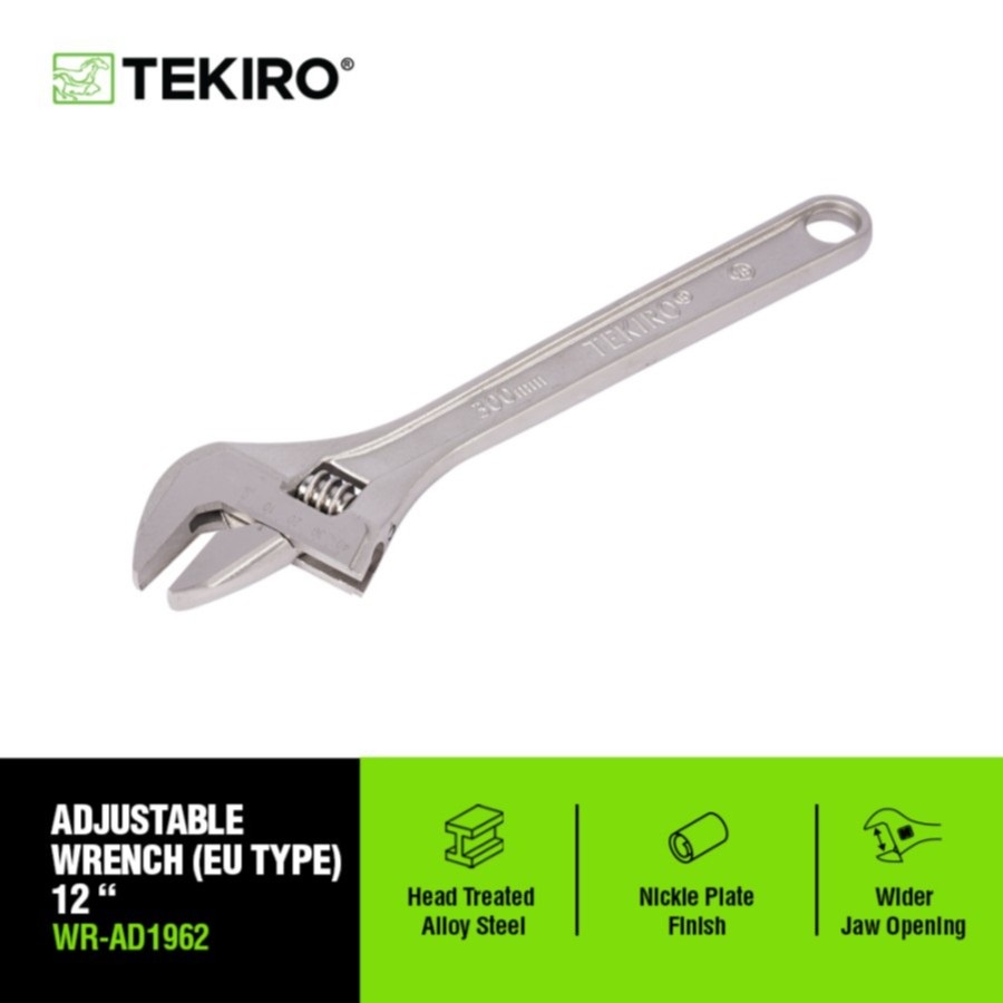 Kunci Inggris Spana 12&quot; 12in 12 Inch Tekiro Adjustable Wrench Tekiro 12 Inch