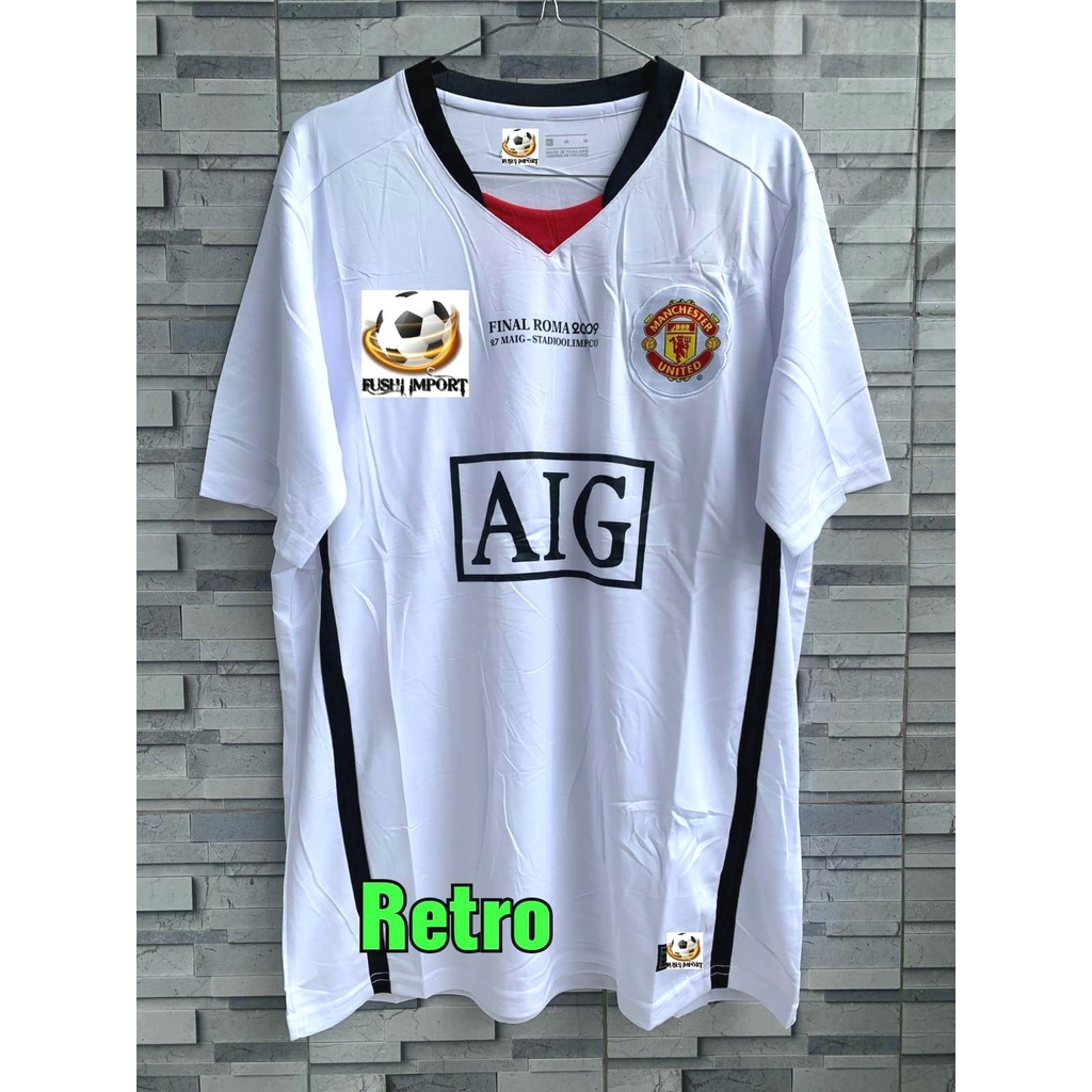 RETRO | Jersey Baju Bola MU Away Final Roma 2009 Grade Ori