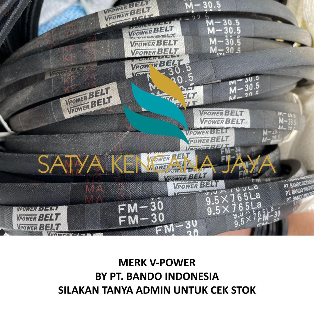 [COD] V-BELT FAN BELT FM41 FM44 FM45 FM49 FM50 FM52 V-POWER BY BANDO FM 41 FM 44 FM 45 FM 49 FM 50 F