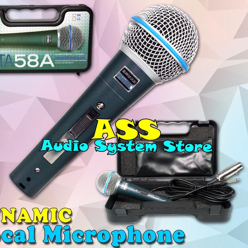 ♚ MIC KABEL BETA 58A SK + KOPER MICROPHONE KABEL BT58SK/ BT-58A LC / BETA58 SK ➤