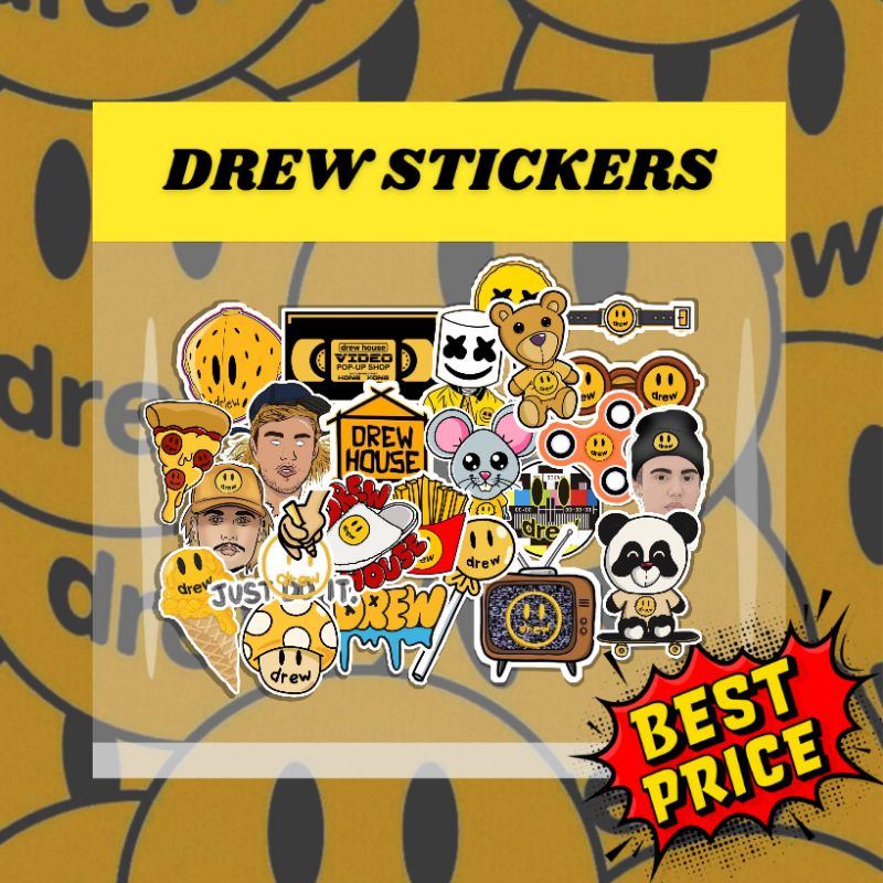 

50PCS++ STICKER DREW JUSTIN BIEBER | DREW STICKER | AESTHETIC STICKER