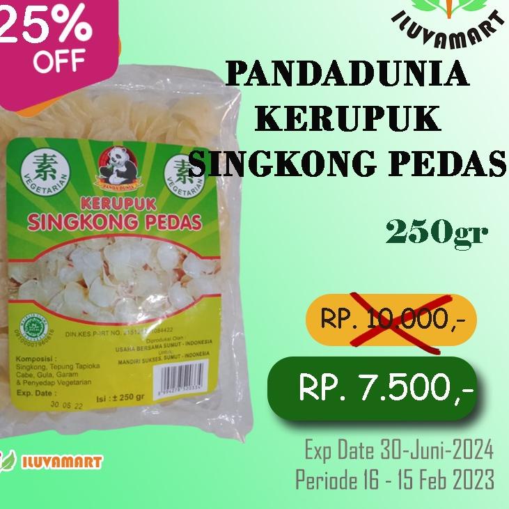 

Harga Oke Panda Dunia KERUPUK SINGKONG PEDAS 250gr Krupuk Mentah Cabe Halal MUI Keripik Vegetarian