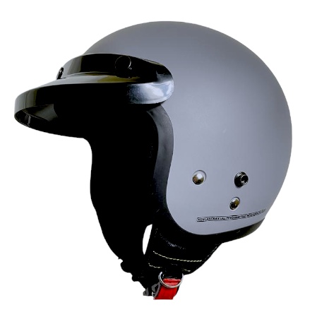 Helm Bogo Retro JMC Hitam Doff SNI PET