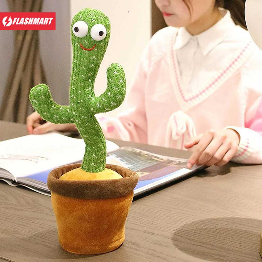 Flashmart Mainan Anak Dancing Cactus Plush Children Toy - N436