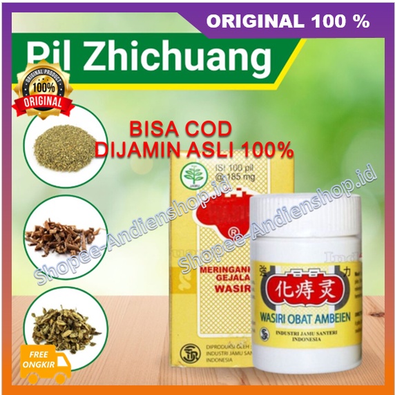 Pil Zhichuang Obat Herbal Cina Membantu Mengobati Ambeien / Wasir dari Stadium 1 Sampai 4 Ampuh 100%