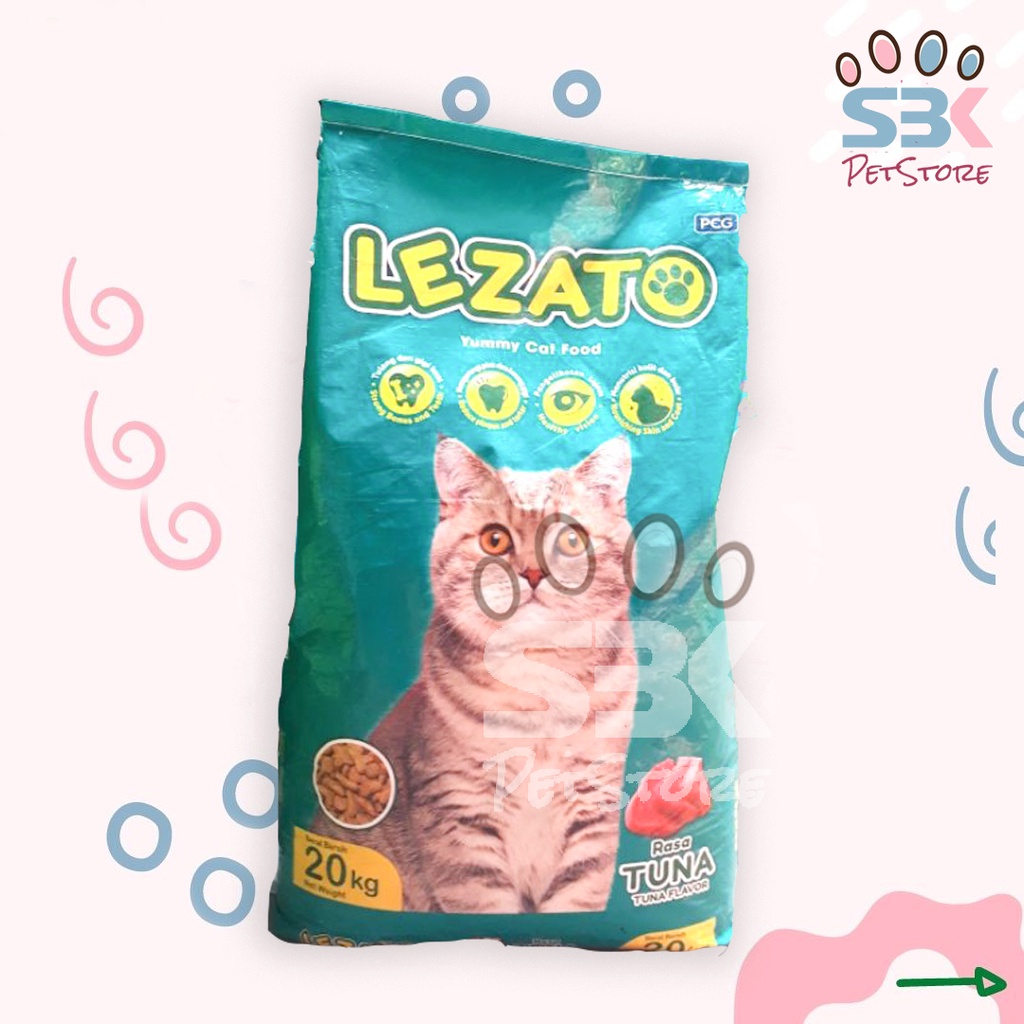 Expedisi - Lezato 20kg Makanan Kucing Karungan Cat Food Dry