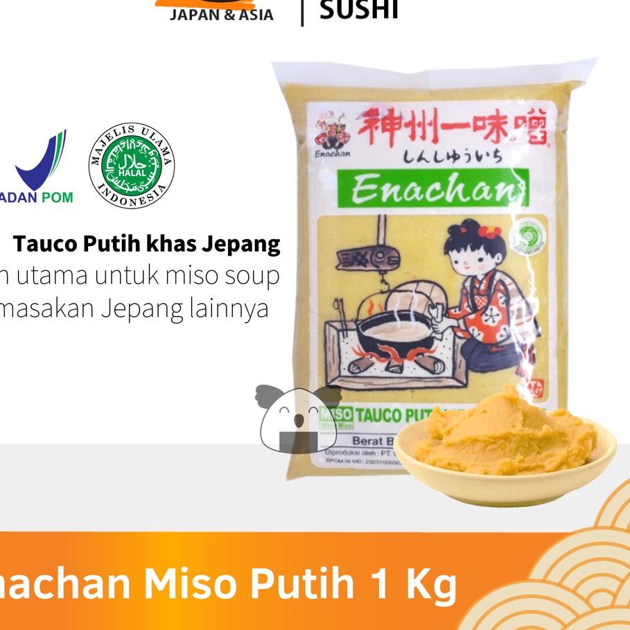 

♢ ENACHAN Pasta Miso Putih 1 Kg Halal │ Tauco Ala Jepang untuk Sup Miso Soup Ramen Udon ➮