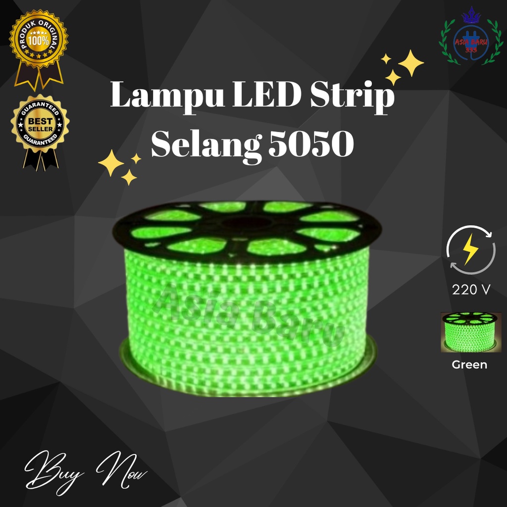 Lampu LED Strip Selang 5050 A - HIJAU