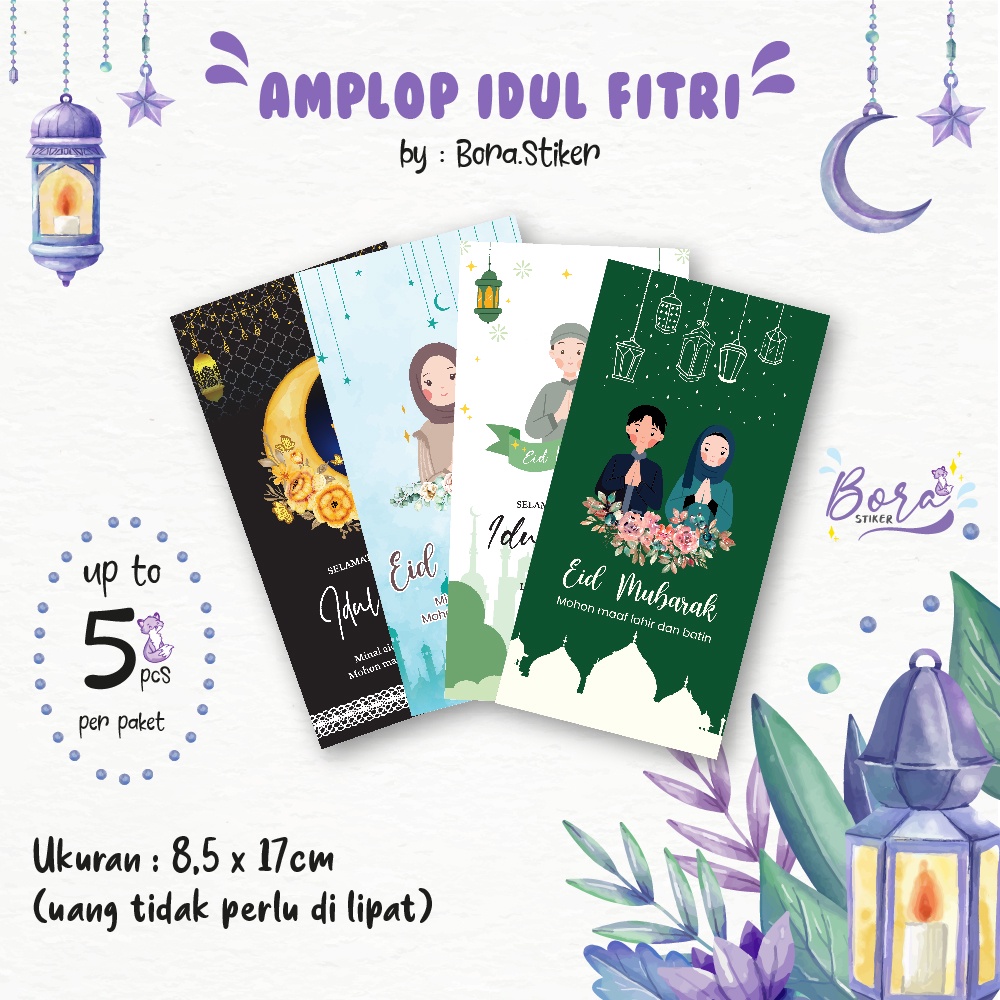 

❗PROMO❗ Amplop idul fitri / amplop eid mubarak / envelope isi 5pcs